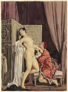 رسم توضيحي لمذكرات كازانوفا (طباعة حجرية ملونة)