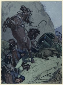 رسم توضيحي لمذكرات كازانوفا (طباعة حجرية ملونة) بواسطة جول ماري أوغست ليرو
