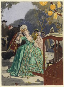 رسم توضيحي لمذكرات كازانوفا (طباعة حجرية ملونة)