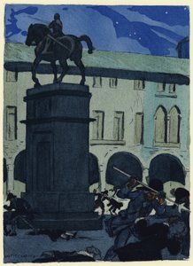 رسم توضيحي لمذكرات كازانوفا (طباعة حجرية ملونة)