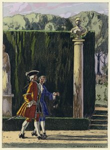 رسم توضيحي لمذكرات كازانوفا (طباعة حجرية ملونة)