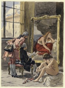 رسم توضيحي لمذكرات كازانوفا (طباعة حجرية ملونة)