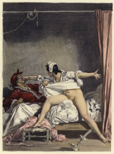 رسم توضيحي لمذكرات كازانوفا (طباعة حجرية ملونة)