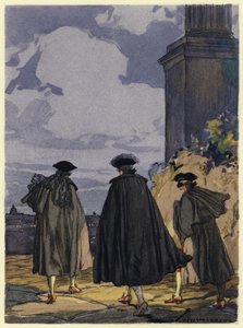 رسم توضيحي لمذكرات كازانوفا (طباعة حجرية ملونة)
