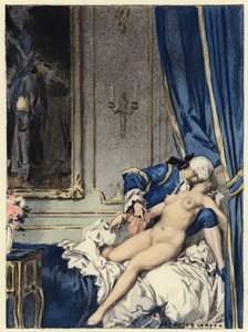 رسم توضيحي لمذكرات كازانوفا (طباعة حجرية ملونة)