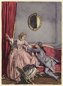 رسم توضيحي لمذكرات كازانوفا (طباعة حجرية ملونة)