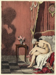 رسم توضيحي لمذكرات كازانوفا (طباعة حجرية ملونة)