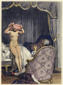 رسم توضيحي لمذكرات كازانوفا (طباعة حجرية ملونة)