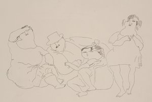 الأسرة ، حوالي 1923-25 (ليثو) بواسطة جول باسين
