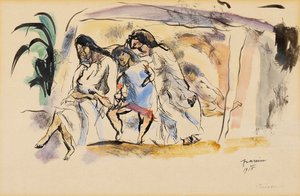 قيلولة ، 1915 (مرحاض على ورق) بواسطة جول باسين