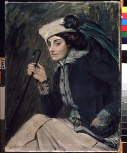 امرأة بعصا بواسطة جولي ولفثورن