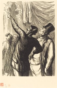 المعرض العالمي: ملك حقيقي بواسطة جوليان أنطوان بولو بعد Honoré Daumier
