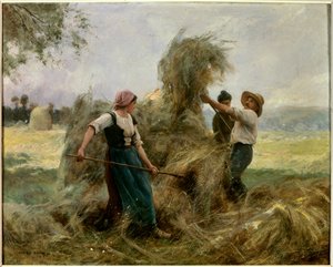 التبن. لوحة جوليان دوبري (1851-1910) بواسطة جوليان دوبري