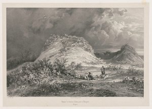 أطلال قلعة دارتنز بالقرب من Huelgoet ، بريتاني ، 1845-1846. بواسطة جوليان لويس جاكوت