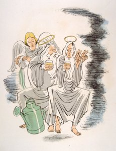 رسم نبيذ فكاهي عام 1946 ، رسم توضيحي لجوليان بافيل بواسطة جوليان بافيل