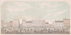 برودواي ، نيويورك من كانال إلى جراند ستريت ، ويست سايد ، 1856. بواسطة يوليوس بين