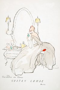 Advertisement for "Gustav Lohse, Berlin, from Styl, pub 1922 (pochoir print) بواسطة جوب ويرتز