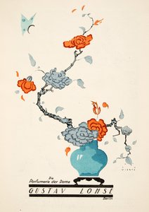 إعلان غوستاف لوهسي ، عطر للنساء ، من ستايل ، pub.1922 (طباعة pochoir) بواسطة جوب ويرتز