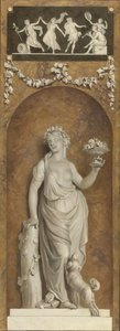اللوحة الخلفية مع bacchante