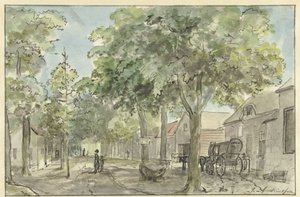 شارع القرية في Lage Vuursche
