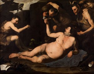 Silenus سكران بواسطة جوسيبي دي ريبيرا