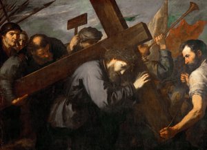 يسوع بورتانت لا كروا - المسيح يحمل الصليب - خوسيه دي ريبيرا (1591-1652). زيت على قماش ، ج. ١٦٣٥. الأبعاد: ١٤٤ × ١٩٨ سم. متحف تاريخ الفن ، فيين بواسطة جوسيبي دي ريبيرا
