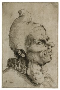 رأس غروتسك الكبير ، c.1622 بواسطة جوسيبي دي ريبيرا