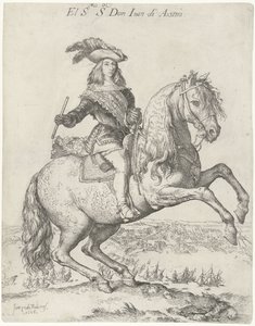 صورة الفروسية لدون خوان النمسا El S.mo S.or Don Juan de Austria (العنوان على الجسم) بواسطة جوسيبي دي ريبيرا