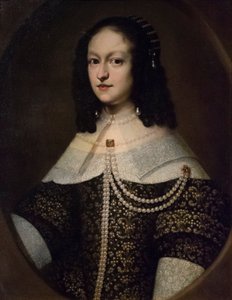 بورتريه لمارغريتا دي ميديتشي، حوالي 1649-1649 (زيت على قماش) بواسطة Justus Sustermans (ورشة عمل)