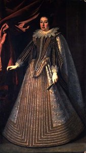 مارغريتا دي ميديسي ، ابنة كوزيمو الثاني وماغديلينا من النمسا (زيت على قماش) بواسطة جوستوس سوسترمانز