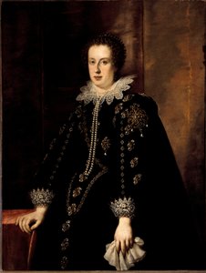 صورة كلود دي ميديسي (كلوديا دي ميديشي) (1604-1648) زوجة دوق أوربين فيديريكو ديلا روفر ثم الأرشيدوق ليوبولد الخامس من النمسا لوحة تيرول لجوستوس سوسترمانز (1597-1681) فلورنسا في القرن السابع عشر ، قصر بيتي بواسطة جوستوس سوسترمانز