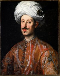 2 صورة لفرديناند دي ميديشي (فرديناند دي ميديسي 2) (1610-1670) في زي شرقي اللوحة بواسطة سوسترمانز فقط (1597-1681) القرن السابع عشر فلورنسا ، قصر بيتي بواسطة جوستوس سوسترمانز