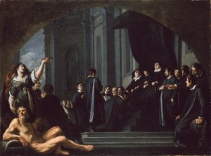 أعضاء مجلس الشيوخ في فلورنسا يقسمون على الولاء لفرديناندو الثاني دي ميديشي ، 1621-1626 بواسطة جوستوس سوسترمانز