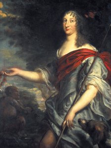 صورة للملكة كريستين ملكة السويد في دور ديانا (1626-1689) بواسطة جوستوس فان إجمونت