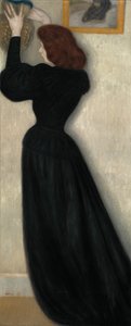 امرأة نحيلة مع مزهرية ، 1894.