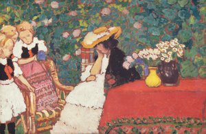 امرأة مع ثلاث فتيات ، ج 1909