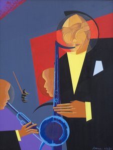 جاز شارب ، 2007 (زيت وأكريليك على قماش)