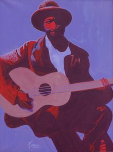 Purple Blues ، 2006 (زيت وأكريليك على قماش)