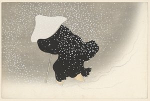 دوامة الثلج ، 1909 (طبعة خشبية) بواسطة Kamisaka Sekka