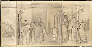 سبعة حكماء من الخيزران جروف ، 1600s.