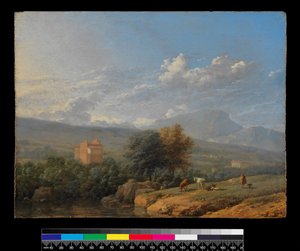 المناظر الطبيعية الإيطالية ، قبل 1678 بواسطة كاريل دوجاردان