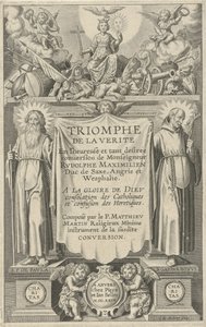 صفحة العنوان لـ: Triomphe de la Verite ، ١٦٢٤
