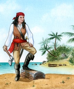 ماري ريد ، 1690-1720 ، قراصنة بريطانيون بواسطة كارين Humpage