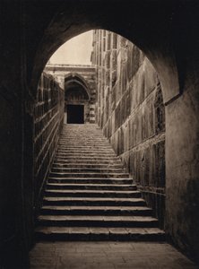 الخليل ، الهرم ، السلالم (صورة b / w)