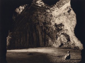 القدس ، مغارة إرميا (b / w photo)
