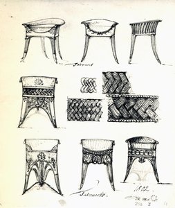Designs for tabourets بواسطة كارل هالر من Hallerstein