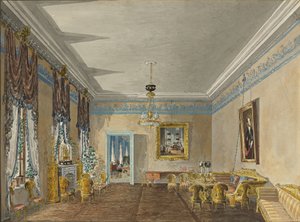 رسم في بيت الأميرة آنا جاجارينا في بطرسبيرج 1799