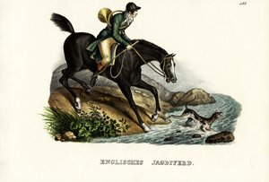 صياد الخيل الإنجليزية ، 1824 بواسطة كارل جوزيف برودمان