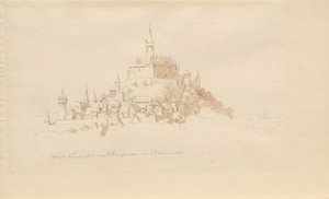 قلعة Lindenfels بالقرب من Weinheim في Odenwald بواسطة كارل جوليوس فون ليبولد