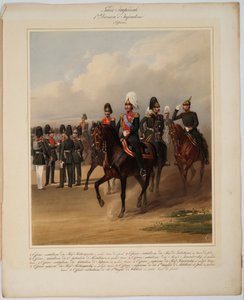 ضباط فرقة مشاة الحرس الأول للحرس الإمبراطوري الروسي ، 1867